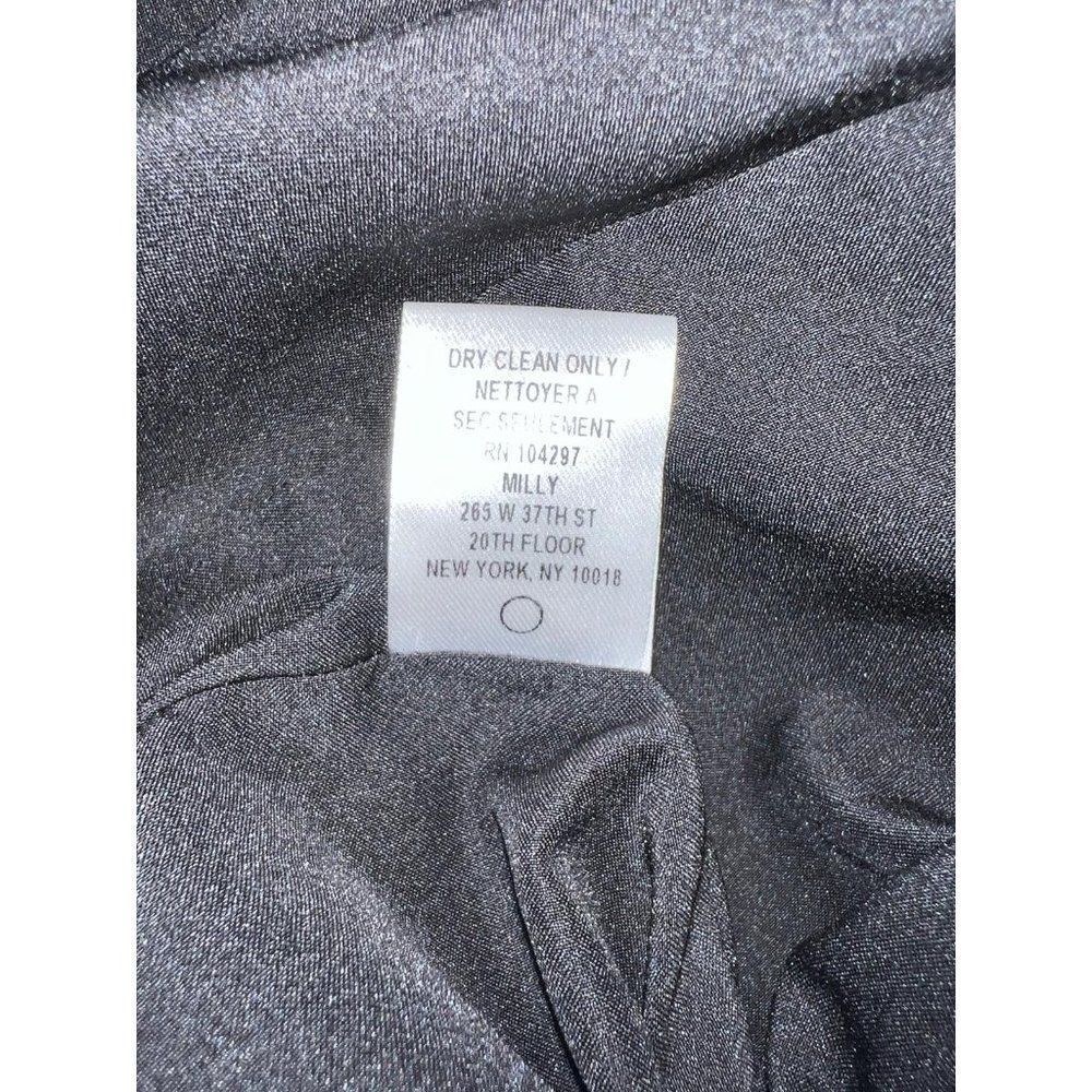 MILLY OF NEW YORK Black Wool Blazer Jacket Size 10 - Picture 8 of 8